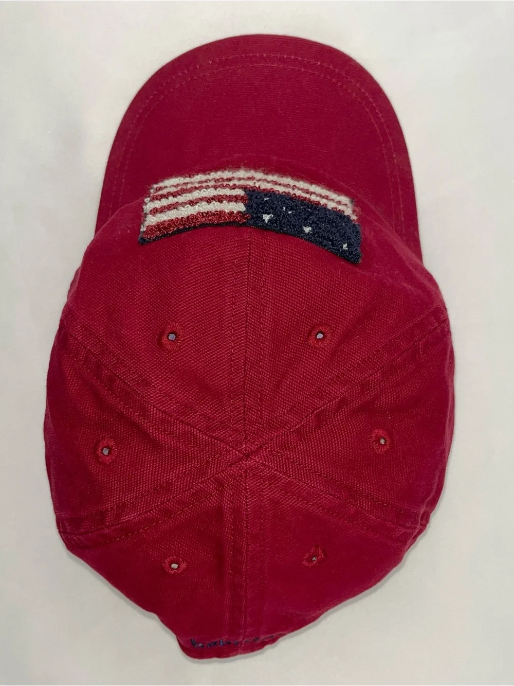 Baby Gap Red American Flag Patch Cotton Cap 2-4 Years